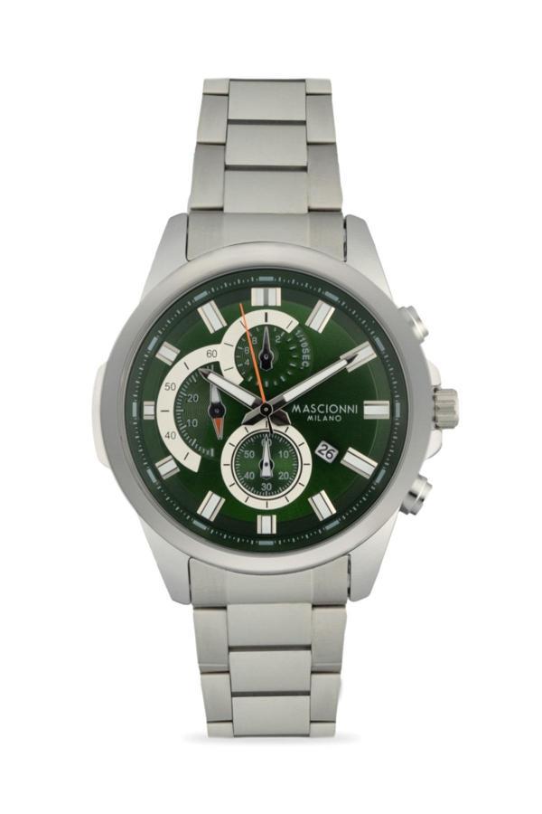 Mascionni M.1.2397-03 Gümüş Çelik Kordon Erkek Kol Saati- - Image 1