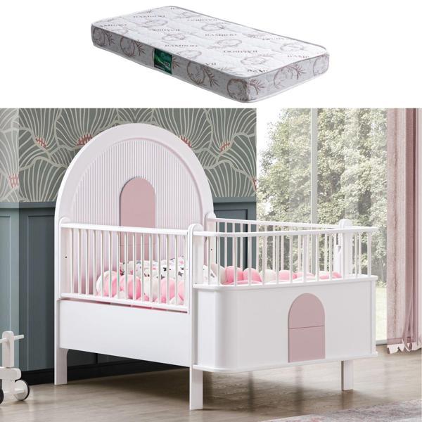 MDF Beşik, Venüs Büyüyen Beşik + 1 Adet Comfort Yatak 90x130 - Image 1