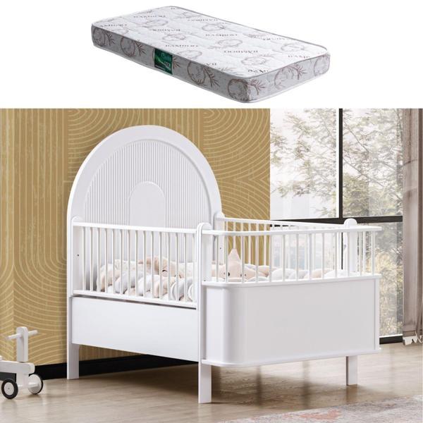 MDF Beşik, Venüs Büyüyen Beşik + 1 Adet Comfort Yatak 90x130 - Image 1