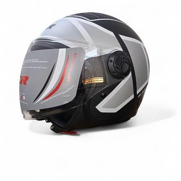 NCR KASK ÇENESİZ 230 ECE 22/06 BELGELİ SİYAH GRAFİK - Image 1