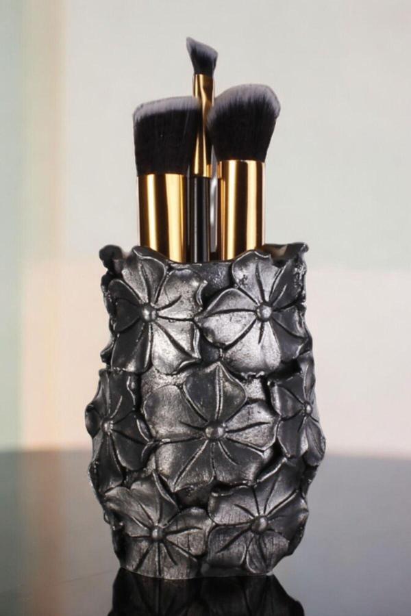 Makyaj Duzenleyici Makyaj Organizeri Makyaj Fırçalığı Makyaj Fırçası Altın Renk Model 16 - Image 1