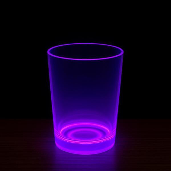 PartyGlow Neon Mor Bardak 8.5 x 10.5 cm - Image 1