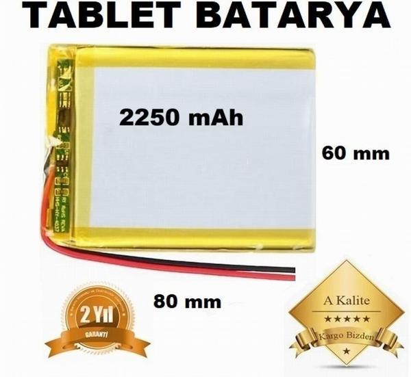 2250 mAh Tablet Pil 7.8,9,10,11,12 İNC TABLETLER İÇİN ÜNİVERSAL BATARYA - Image 1