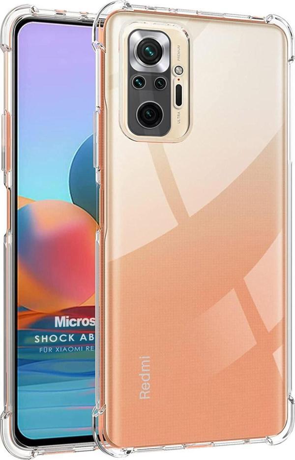 Microsonic Xiaomi Redmi Note 10 Pro Kılıf Shock Absorbing Şeffaf - Image 1