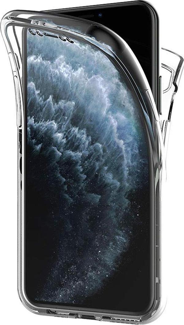 Microsonic Apple iPhone 11 Pro (5.8'') Kılıf 6 tarafı tam full koruma 360 Clear Soft Şeffaf - Image 1