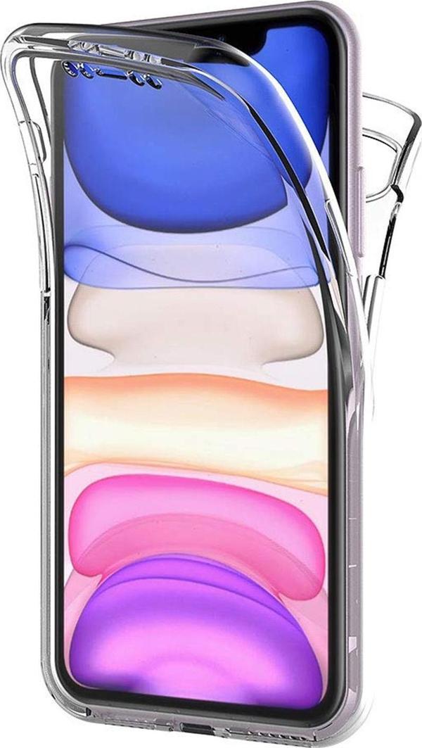 Microsonic Apple iPhone 11 (6.1'') Kılıf 6 tarafı tam full koruma 360 Clear Soft Şeffaf - Image 1