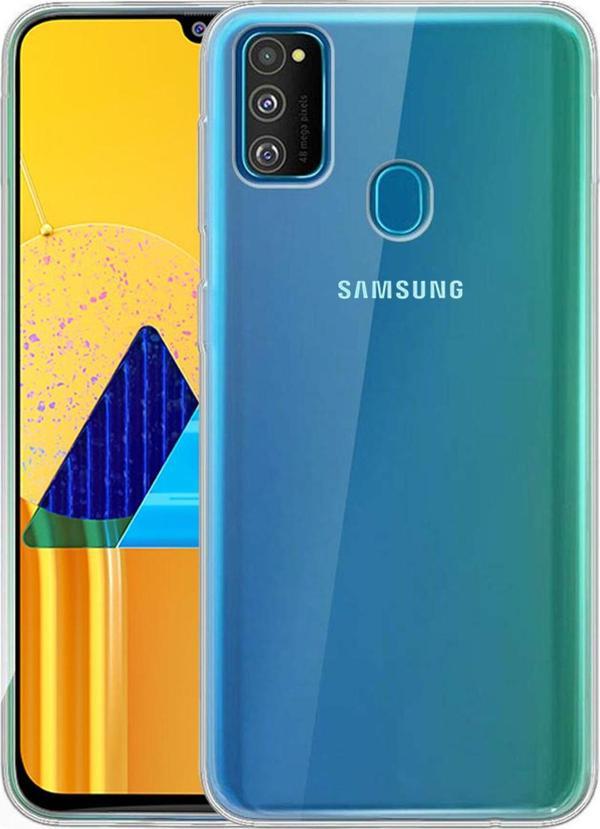Microsonic Samsung Galaxy M30s Kılıf Transparent Soft Beyaz - Image 1
