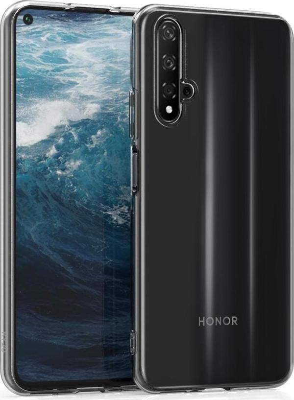 Microsonic Huawei Honor 20 Kılıf Transparent Soft Beyaz - Image 1