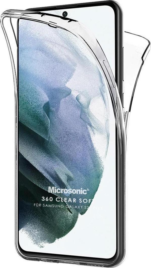 Microsonic Samsung Galaxy S21 Plus Kılıf 6 Tarafı Tam Full Koruma 360 Clear Soft Şeffaf - Image 1