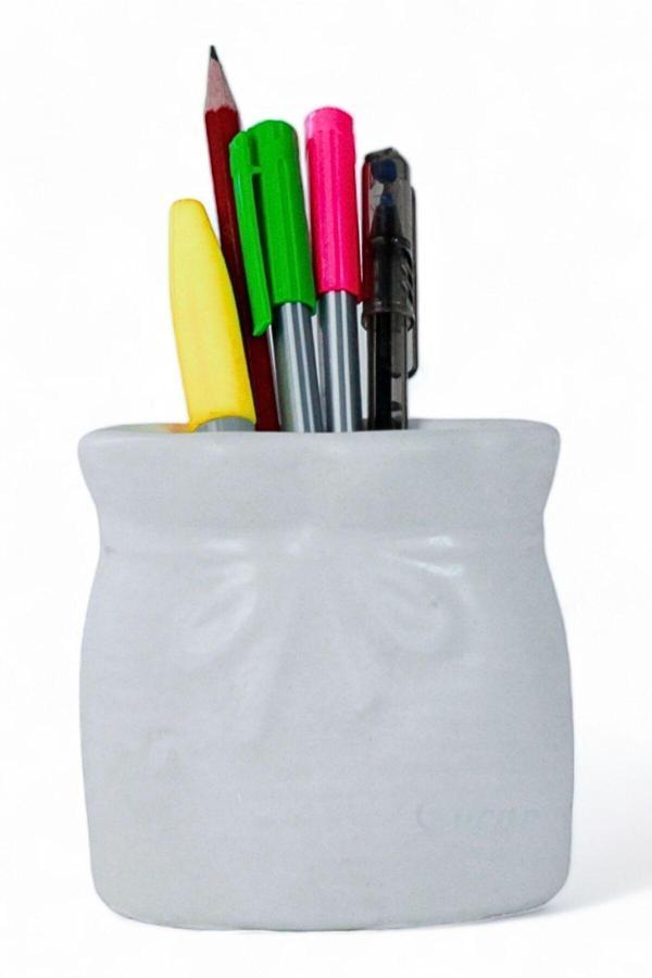 Kalemlik Beyaz Renk Masa Kalemliği Organizer Kalemlik Model 8 - Image 1