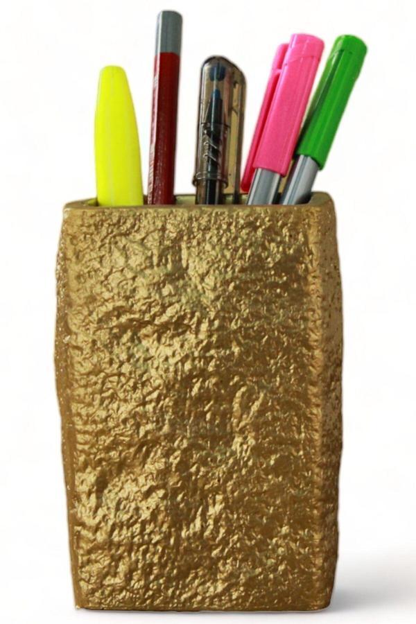 Kalemlik Altın Renk Masa Kalemliği Organizer Kalemlik Model 7 - Image 1