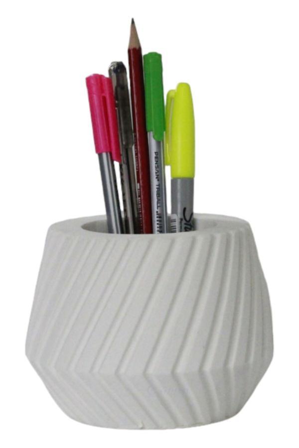 Kalemlik Beyaz Renk Masa Kalemliği Organizer Kalemlik Model 21 - Image 1