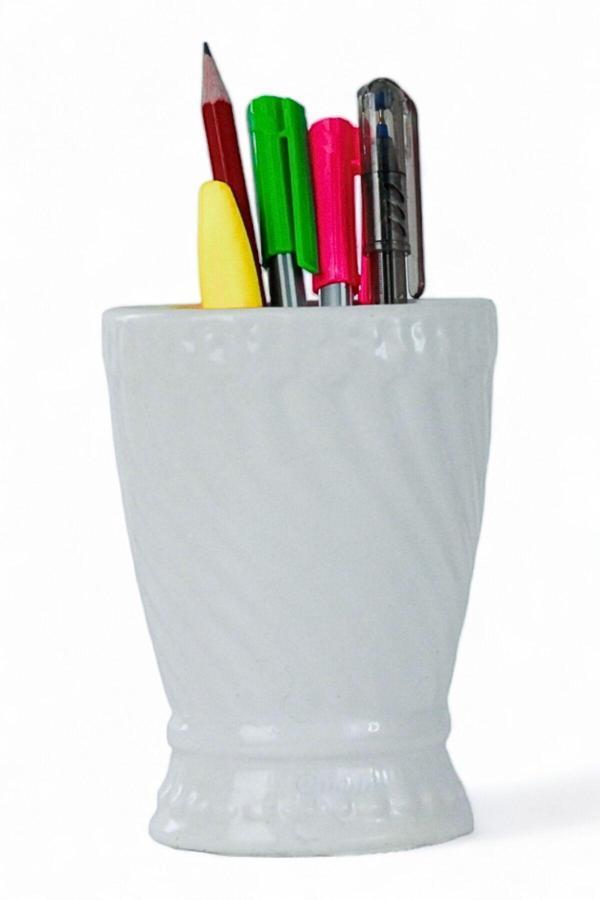 Kalemlik Beyaz Renk Masa Kalemliği Organizer Kalemlik Model 14 - Image 1