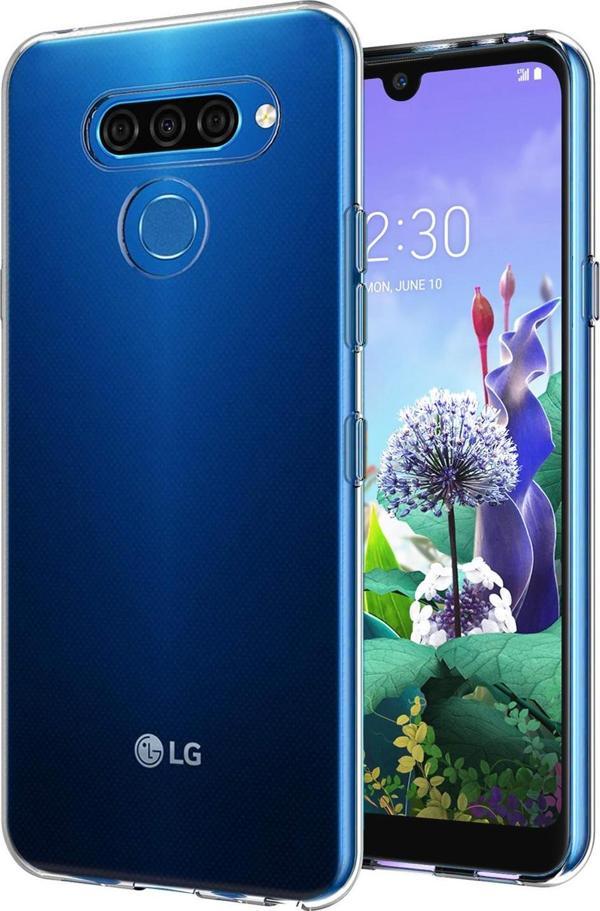 Microsonic LG Q60 Kılıf Transparent Soft Beyaz - Image 1
