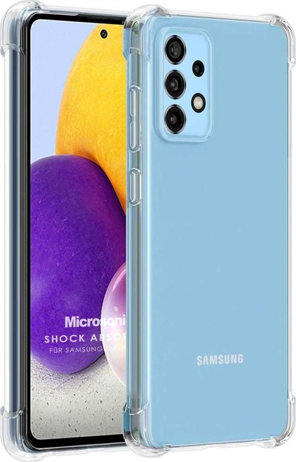Microsonic Samsung Galaxy A72 Kılıf Shock Absorbing Şeffaf - Image 1
