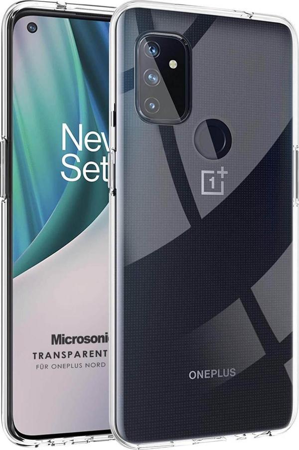 Microsonic OnePlus Nord N100 Kılıf Transparent Soft Beyaz - Image 1