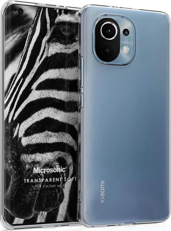 Microsonic Xiaomi Mi 11 Kılıf Transparent Soft Beyaz - Image 1