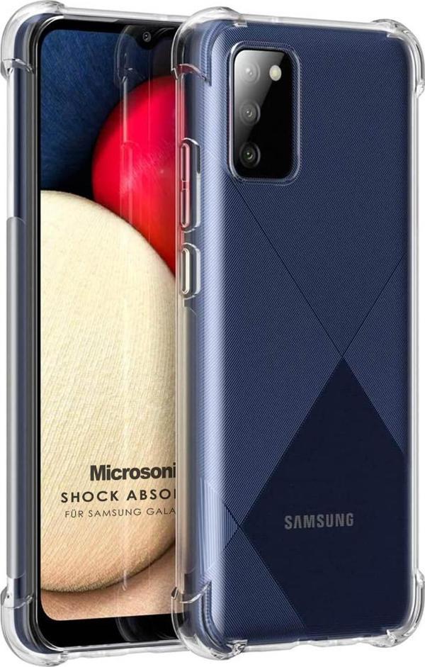 Microsonic Samsung Galaxy A02s Kılıf Shock Absorbing Şeffaf - Image 1