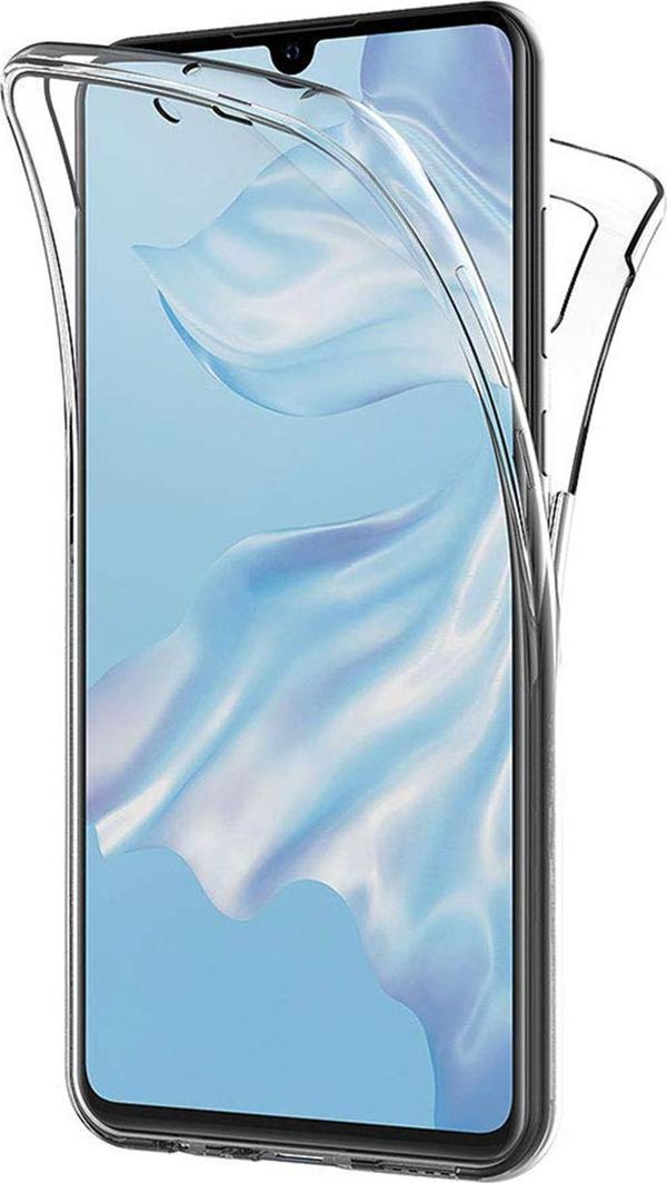 Microsonic Huawei P30 Kılıf 6 tarafı tam full koruma 360 Clear Soft Şeffaf - Image 1