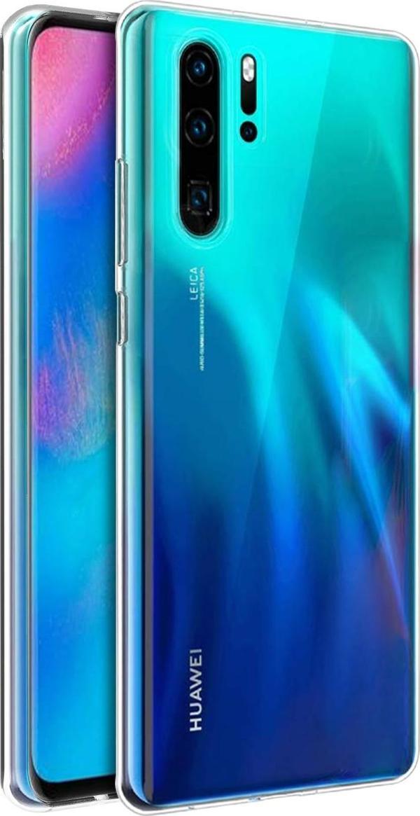 Microsonic Huawei P30 Pro Kılıf Transparent Soft Beyaz - Image 1