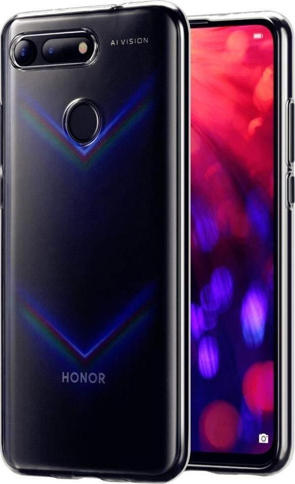Microsonic Huawei Honor View 20 Kılıf Transparent Soft Beyaz - Image 1