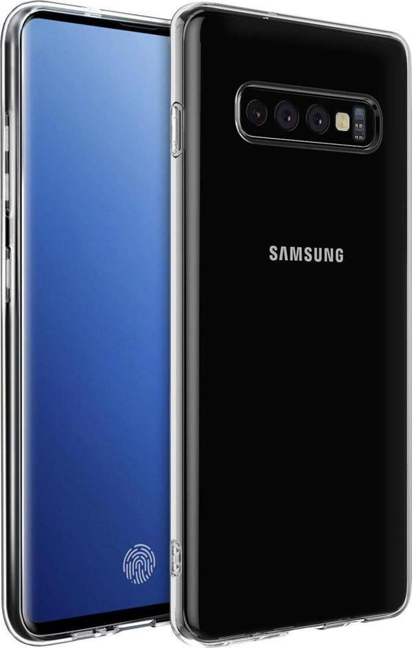 Microsonic Samsung Galaxy S10 Kılıf Transparent Soft Beyaz - Image 1