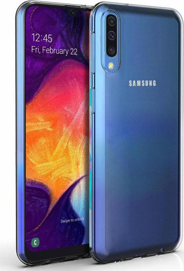 Microsonic Samsung Galaxy A50 Kılıf Transparent Soft Beyaz - Image 1