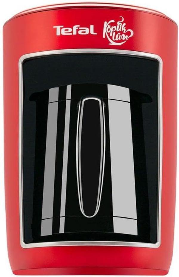 Tefal Köpüklüm 4 Fincan Kapasiteli 735 Watt Türk Kahve Makinesi - Kırmızı - Image 1