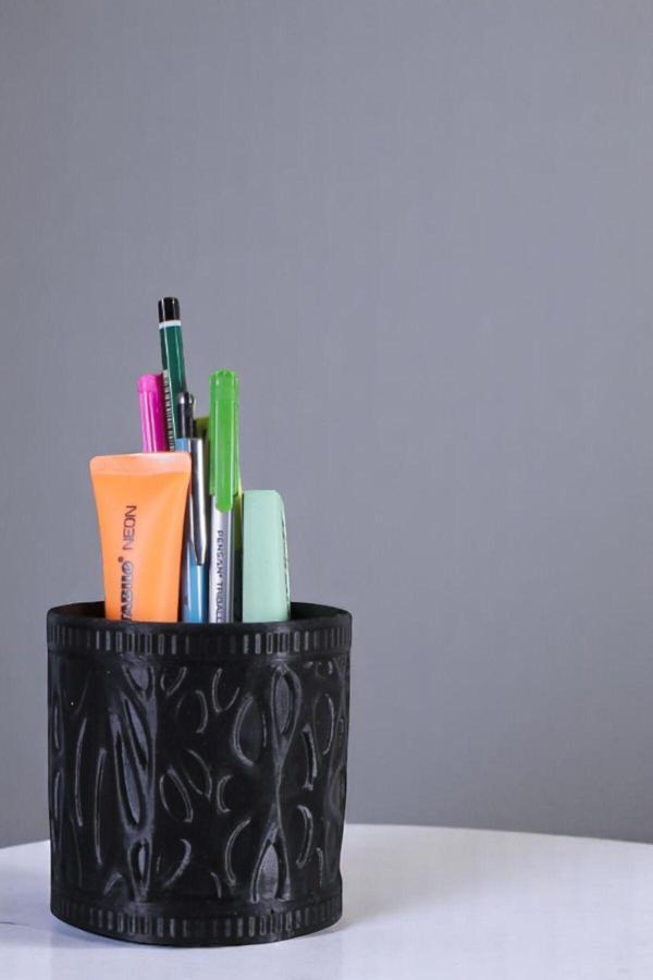 Kalemlik Masa Kalemliği Organizer Kalemlik Siyah Renk Model 76 - Image 1