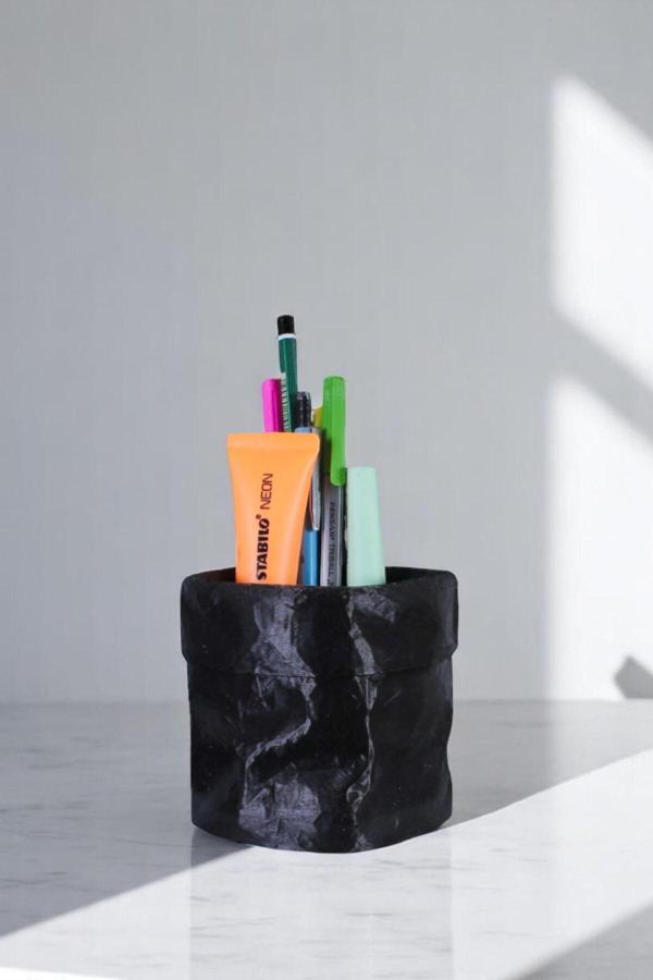 Kalemlik Masa Kalemliği Organizer Kalemlik Siyah Renk Model 80 - Image 1