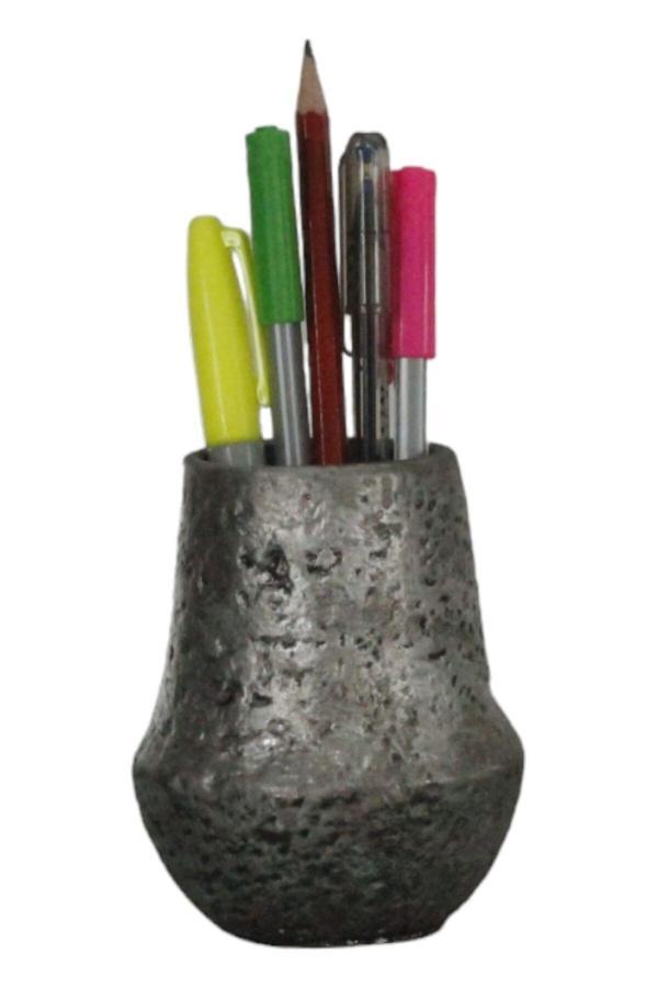 Kalemlik Gümüş Esktime Renk Masa Kalemliği Organizer Kalemlik Model 15 - Image 1