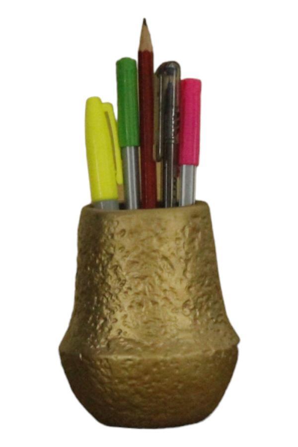 Kalemlik Altın Renk Masa Kalemliği Organizer Kalemlik Model 15 - Image 1