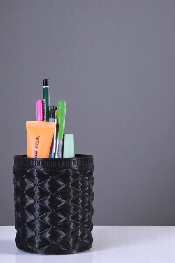 Kalemlik Masa Kalemliği Organizer Kalemlik Siyah Renk Model 85 - Image 1