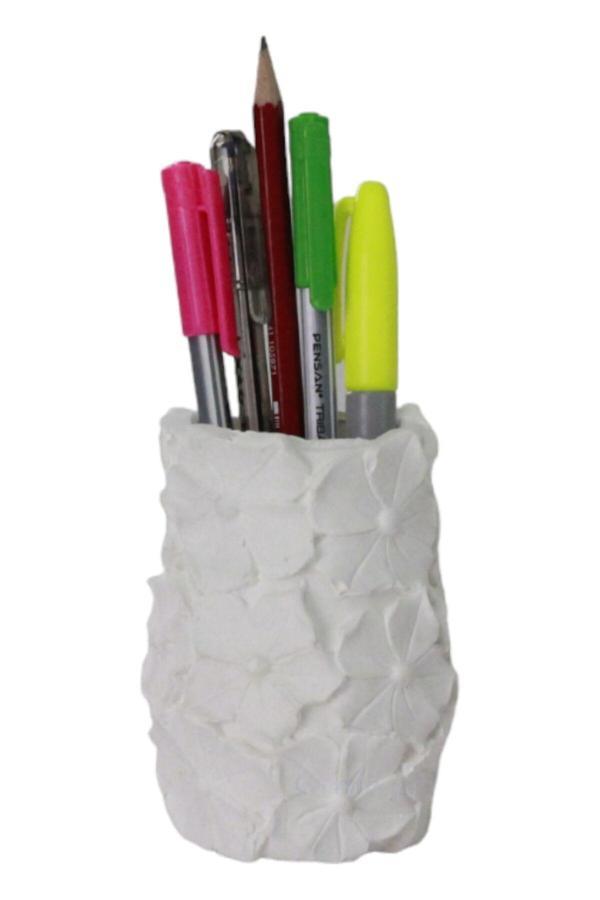 Kalemlik Beyaz Renk Masa Kalemliği Organizer Kalemlik Model 16 - Image 1