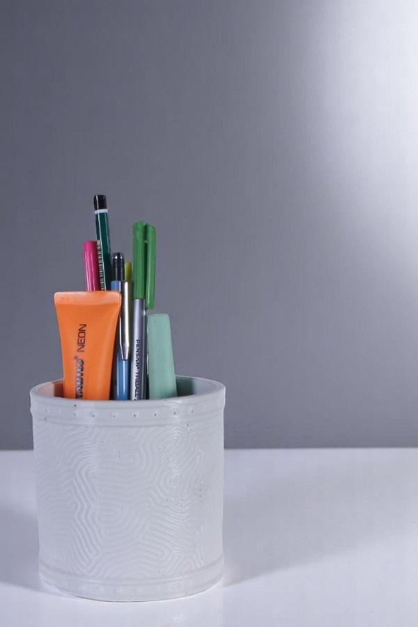 Kalemlik Masa Kalemliği Organizer Kalemlik Beyaz Renk Model 82 - Image 1