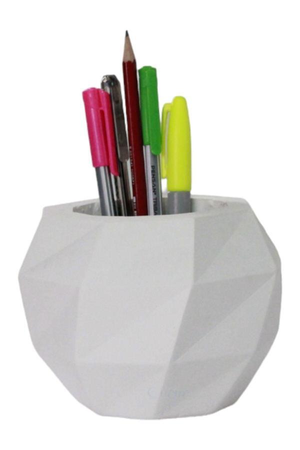 Kalemlik Beyaz Renk Masa Kalemliği Organizer Kalemlik Model 20 - Image 1