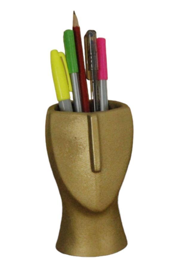 Kalemlik Altın Renk Masa Kalemliği Organizer Kalemlik Model 23 - Image 1