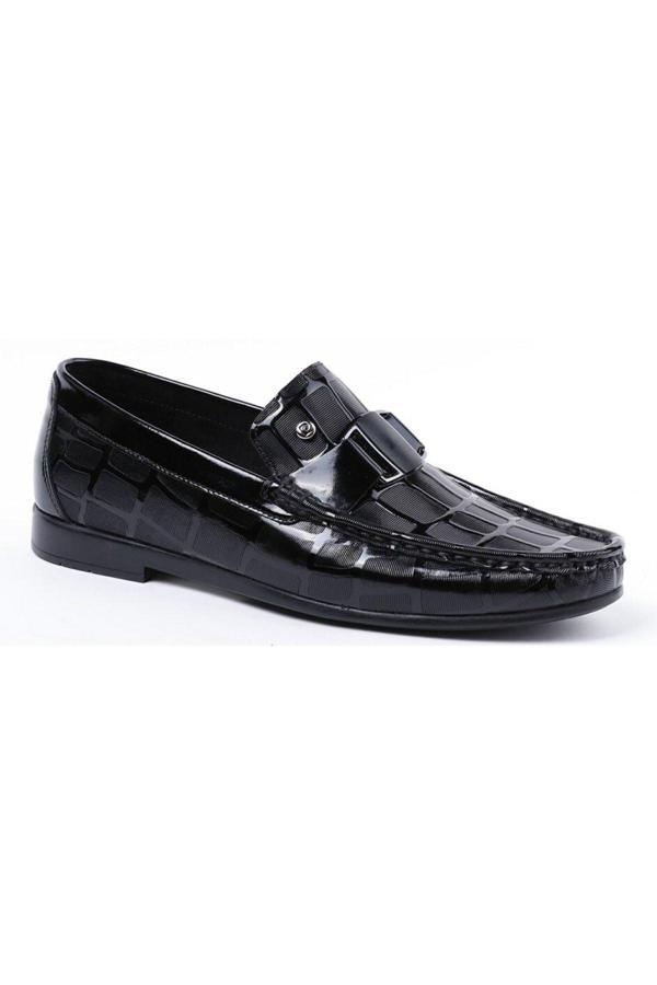 Pierre Cardin 2596 Siyah Rugan Erkek Loafer Günlük Deri Ayakkabı - Image 1