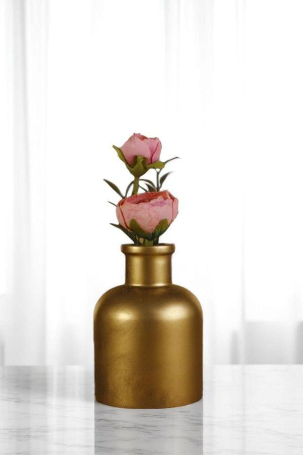 Vazo Küçük Vazo Masa Üstü Vazo Ev Dekorasyon Vazo Siyah Renk Model 56 - Image 1