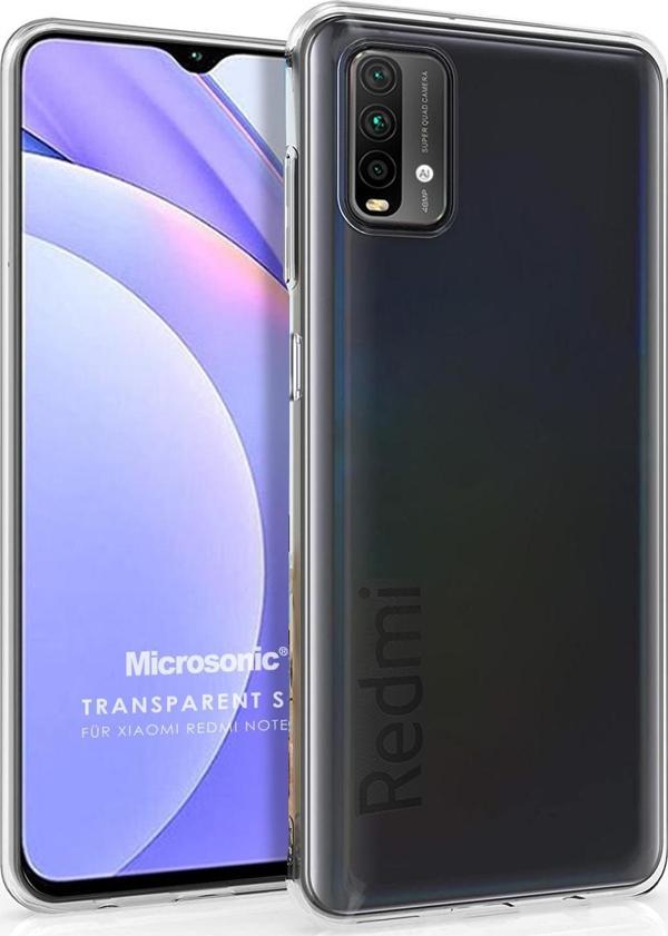 Microsonic Xiaomi Redmi Note 9 4G Kılıf Transparent Soft Beyaz - Image 1