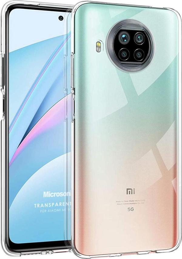 Microsonic Xiaomi Redmi Note 9 Pro 5G Kılıf Transparent Soft Beyaz - Image 1