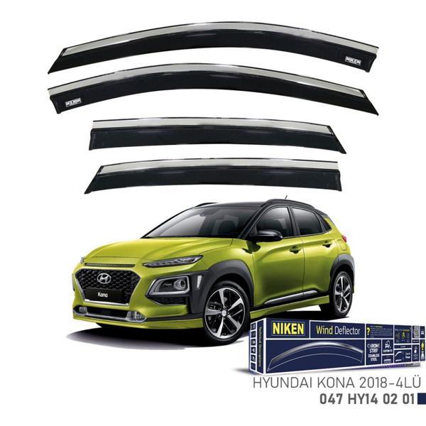 Hyundai Kona Niken Kromlu Cam Rüzgarlığı 4lü 2023 ve Üstü - Image 1