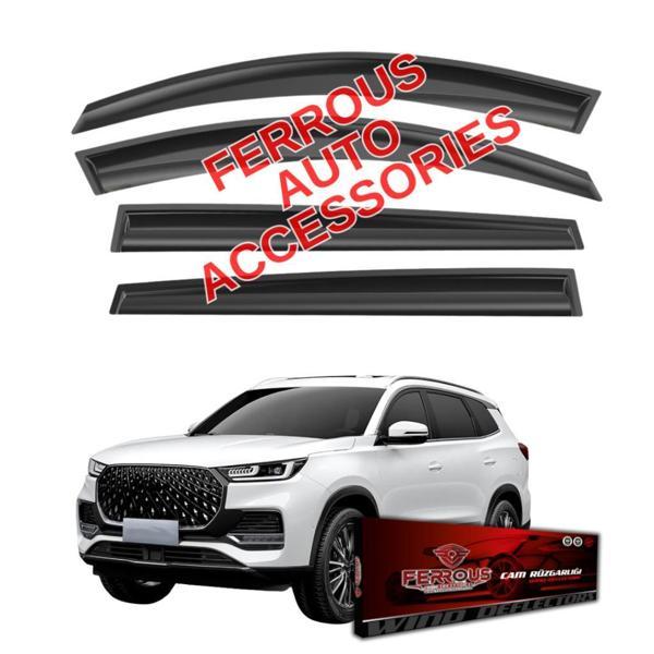 Chery Tiggo 8 Pro Max Ferrous Cam Rüzgarlığı 4lü Set 2023 ve Üstü - Image 1