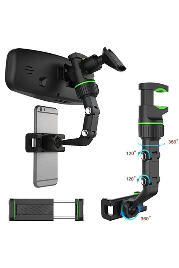 Autowise Araç Içi Dikiz Aynası Telefon Tutucu Tüm Araçlara Uyumlu Telefonluk - Image 1
