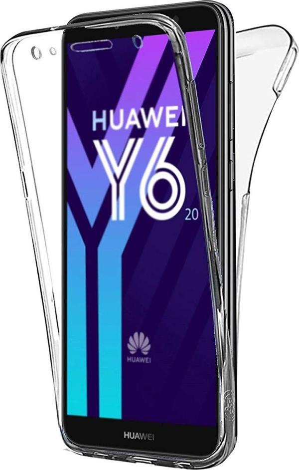 Microsonic Huawei Y6 2018 Kılıf 6 tarafı tam full koruma 360 Clear Soft Şeffaf - Image 1