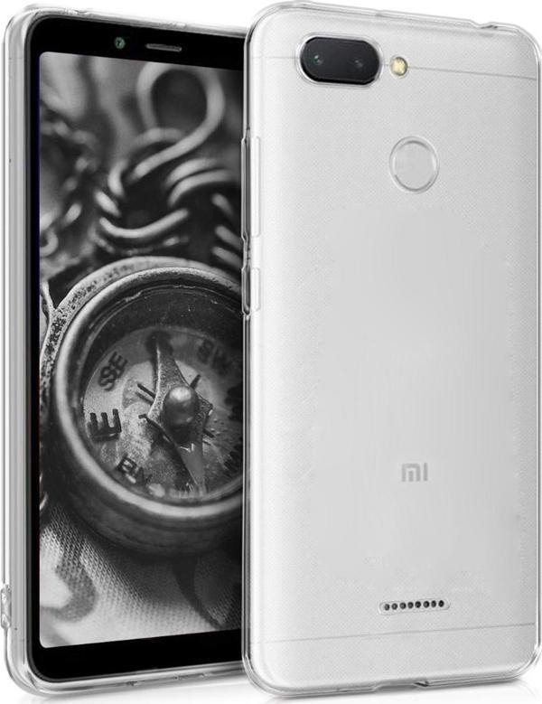 Microsonic Xiaomi Redmi 6 Kılıf Transparent Soft Beyaz - Image 1