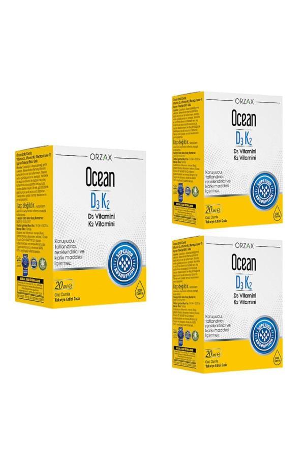 Orzax D3 K2 Vitamini 3'lü Set - Image 1