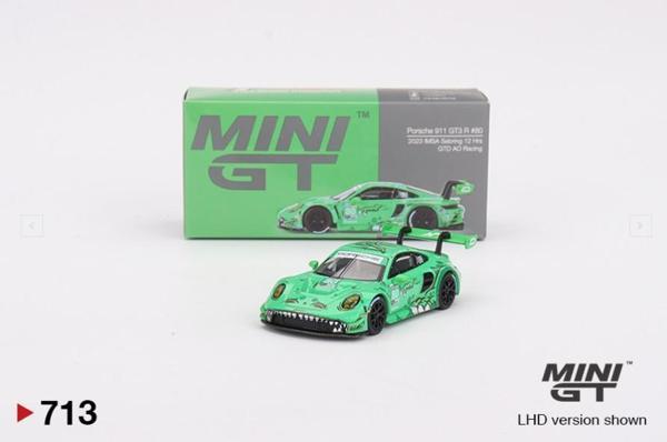 Mini gt Porsche 911 GT3 Rexy  R #80 GTD AO Racing 2023 IMSA Sebring 12 Hrs 713  - Image 1