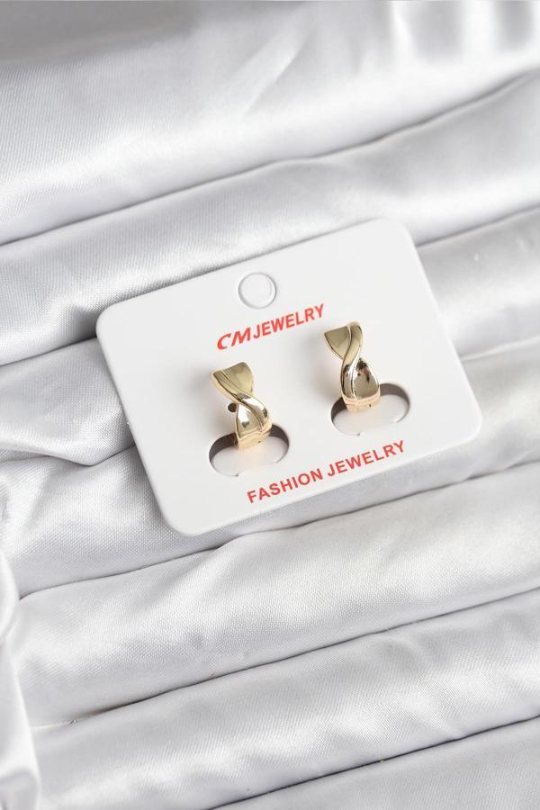 14K Gold Renk Kaplama CM Kadın Küpe - EBJ251201W38646 - Image 1