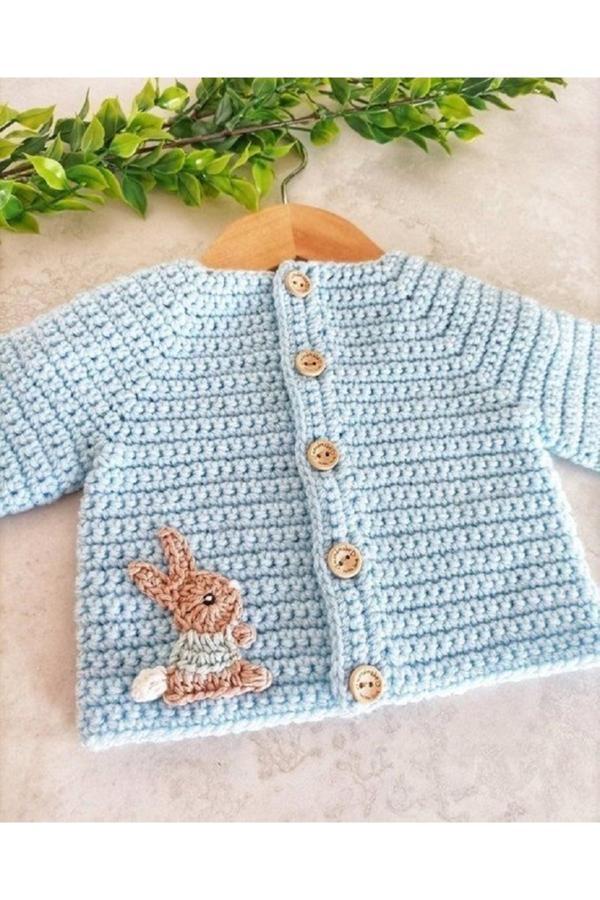 Hobilanka Tavşan Motifli Çocuk Ceketi - Image 1